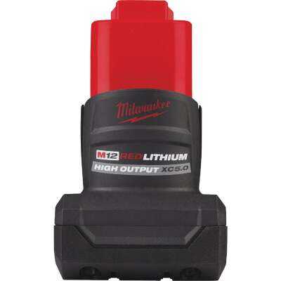Milwaukee M12 REDLITHIUM Lithium-Ion High Output 5.0 Ah Battery Pack