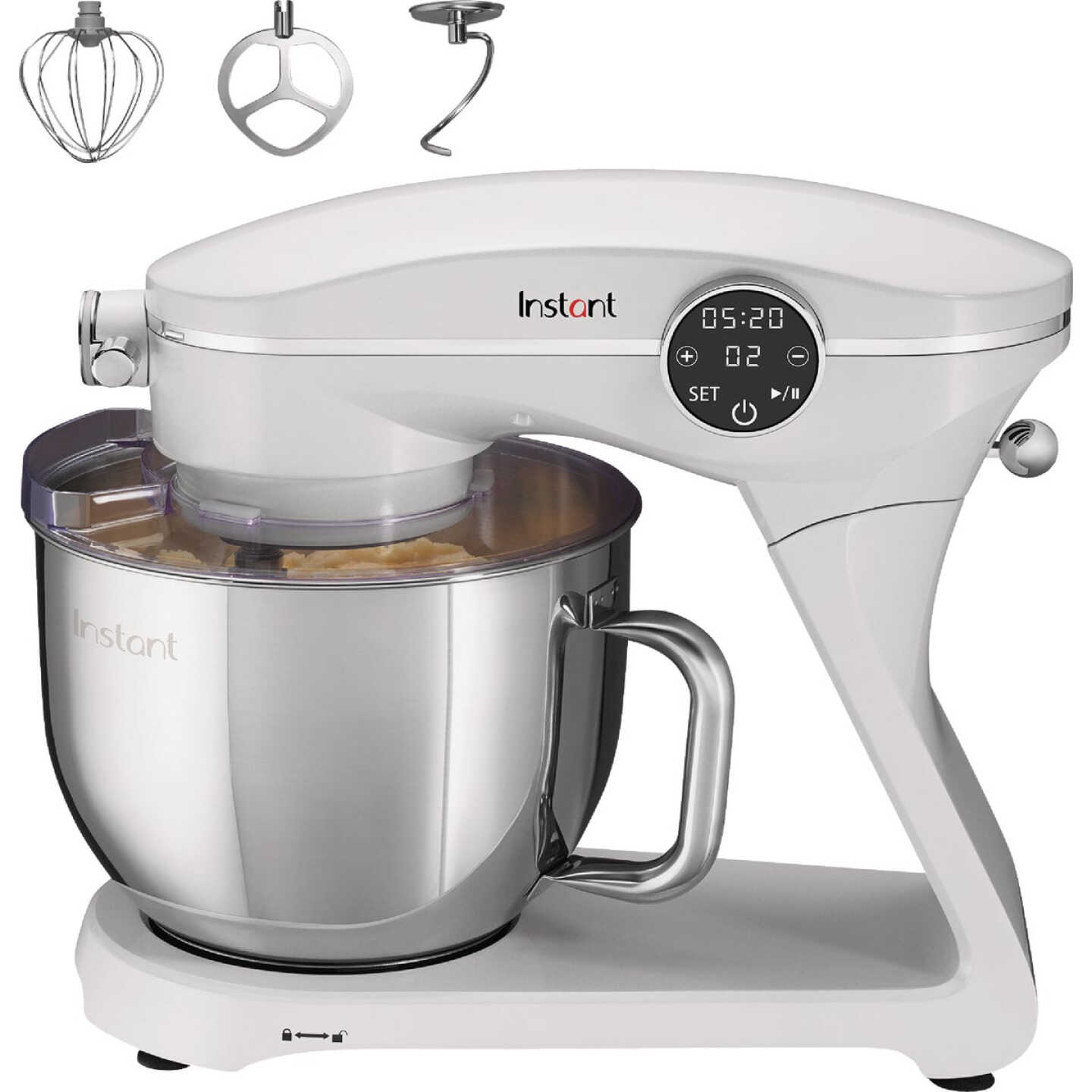 NEW KitchenAid Mixer White 5QT + 12 cup glass mixer bowl with lid -  household items - by owner - housewares sale 