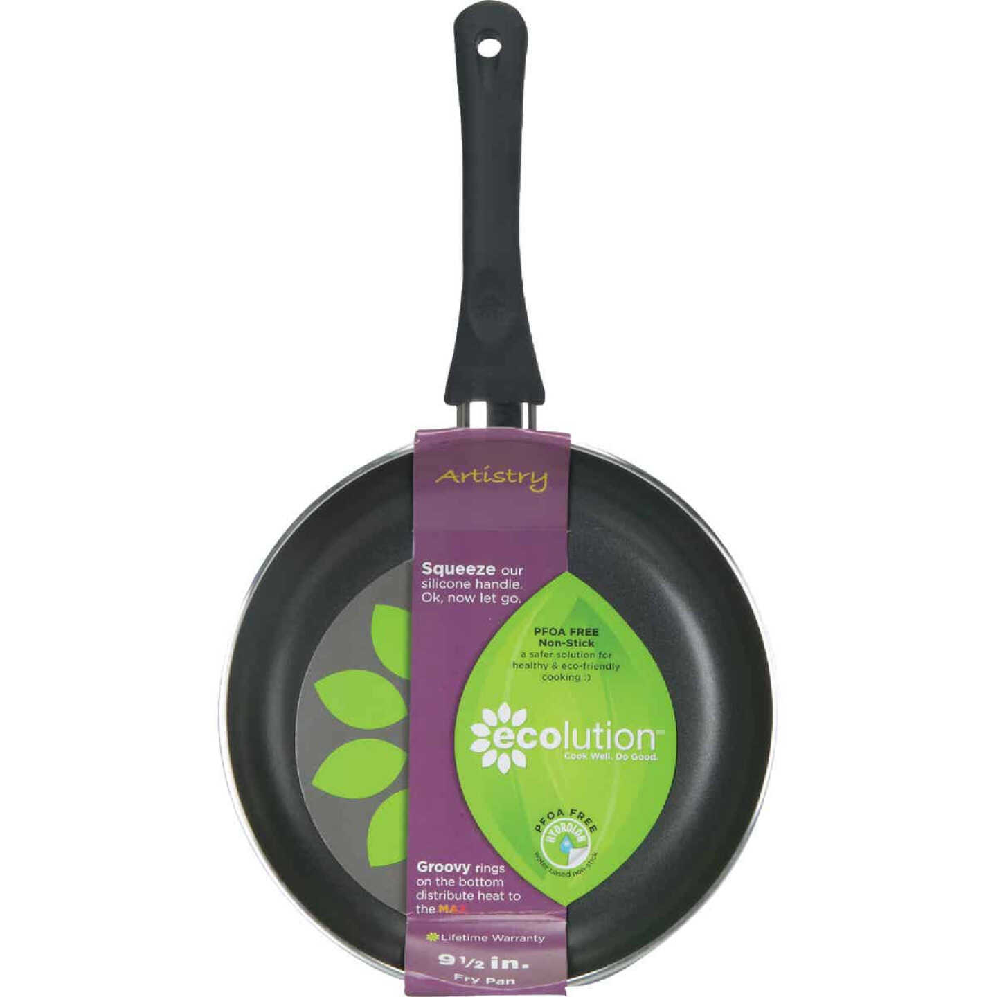 Ecolution Artistry 9.5 In. Black Aluminum Non-Stick Fry Pan