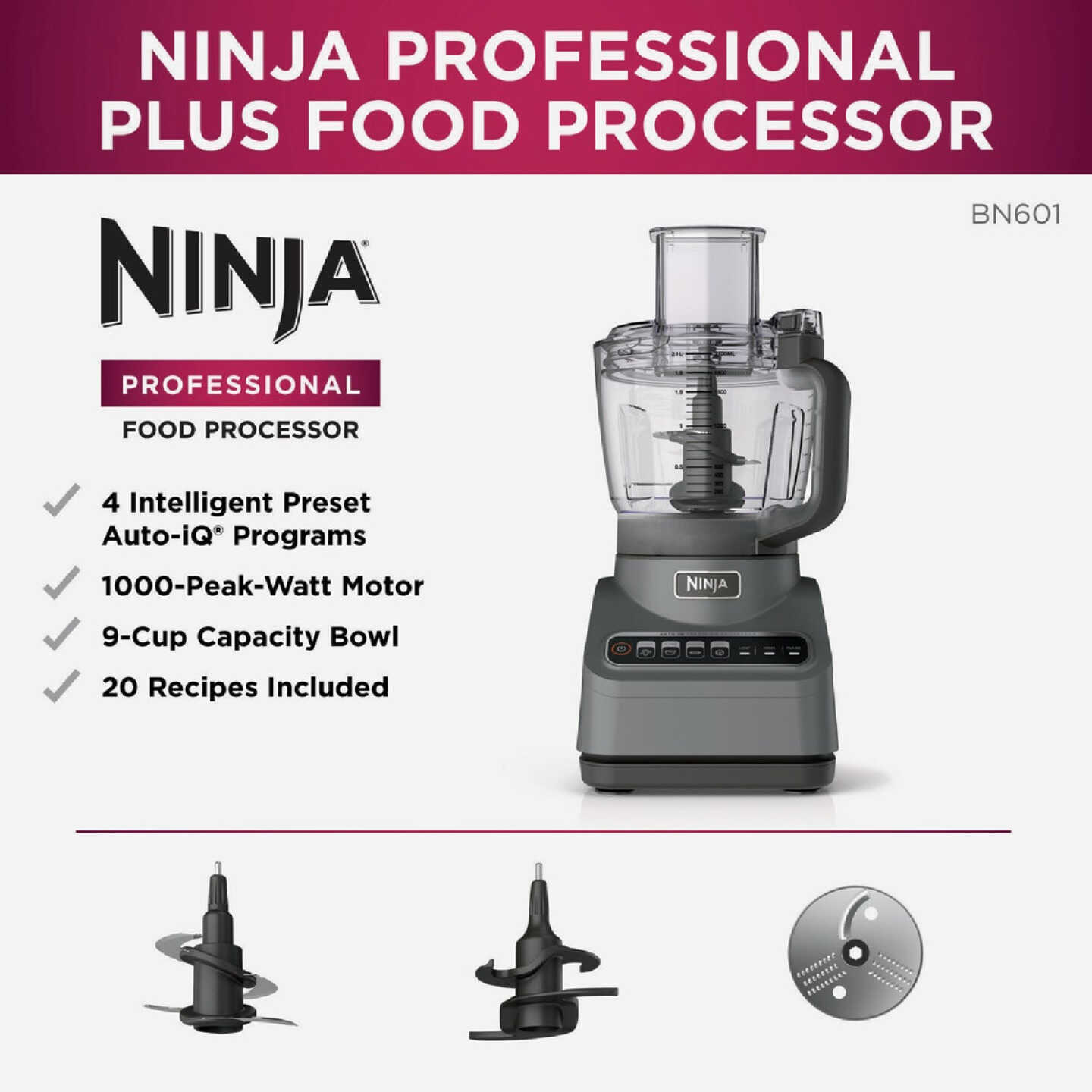 Ninja Professional Plus Kitchen System w/Auto IQ-blender, food processor &  more!