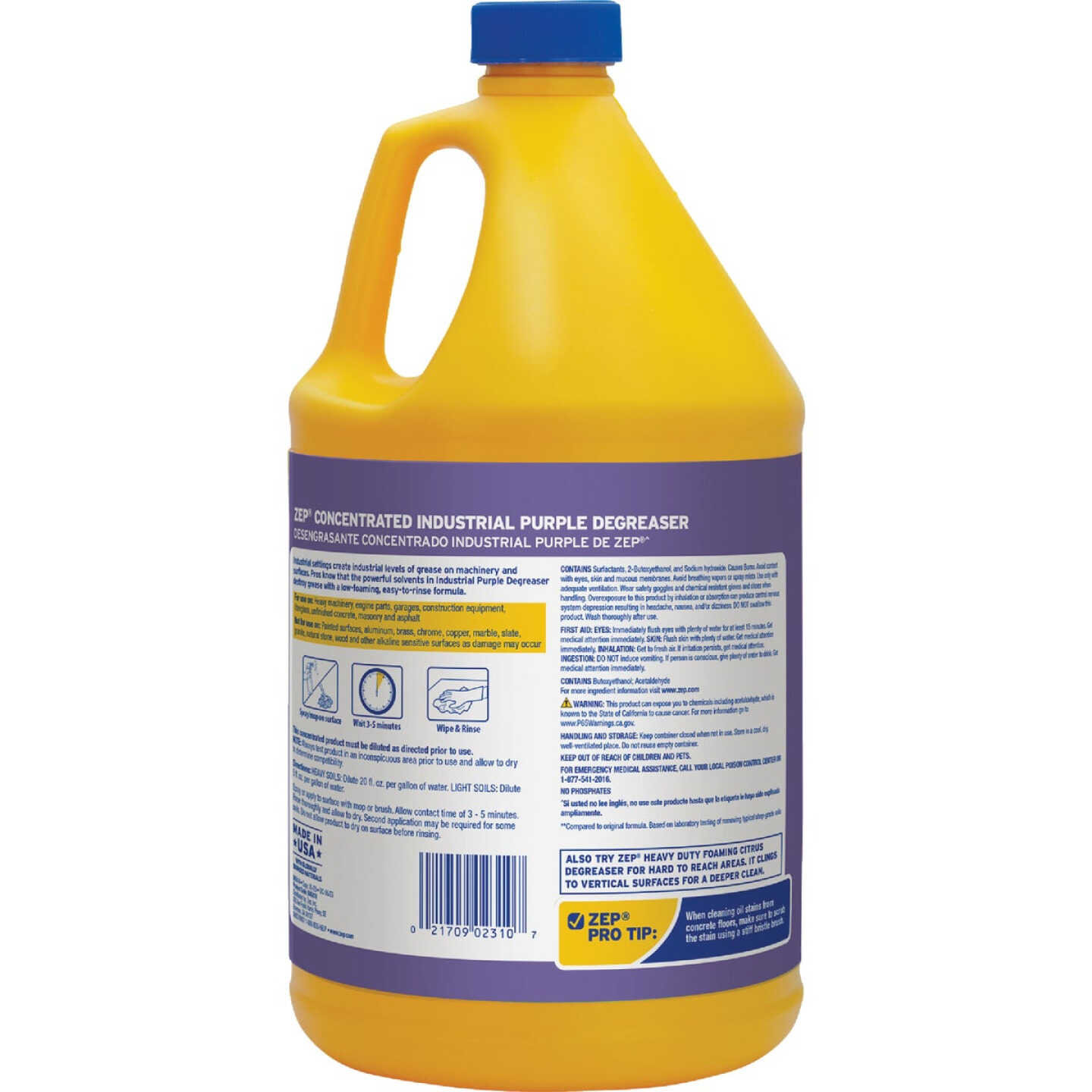 ZEP, Citrus-Based Solvent, Bottle, Degreaser - 449W13