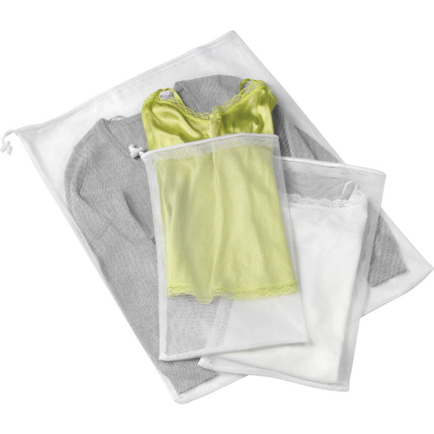 Whitmor Mesh Laundry Bag White, Household