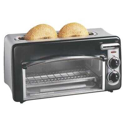 BLACK+DECKER TO1745SSG 4-Slice Toaster Oven with Natural Convection - Silver