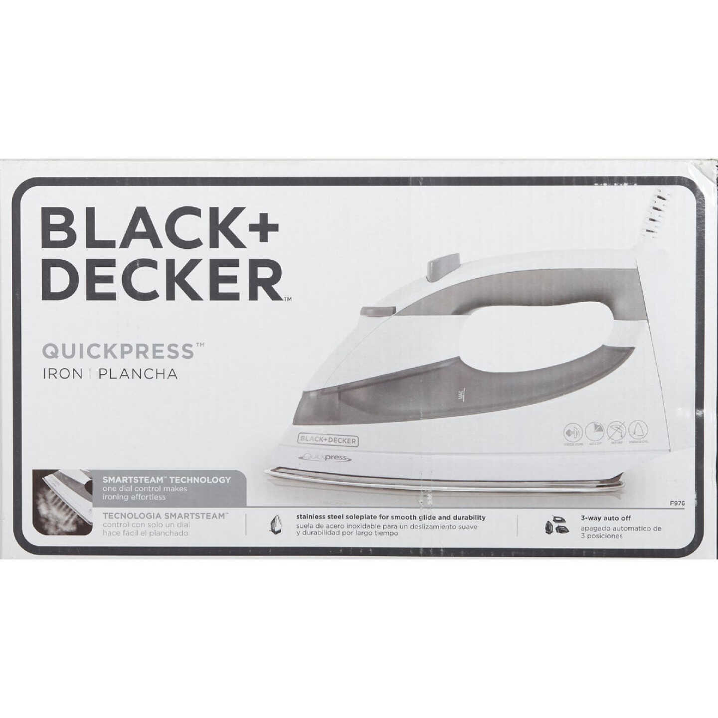 Black & Decker QuickPress 1200W Smart Steam Iron - Dazey's Supply